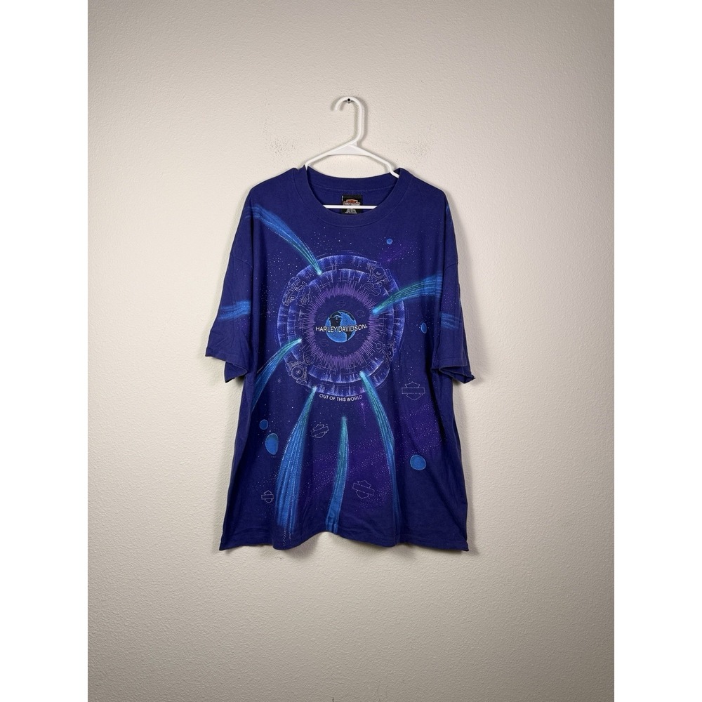 Harley-Davidson‎ 1995 AOP Vintage T-Shirt Out of This World, Single Stitch, XL